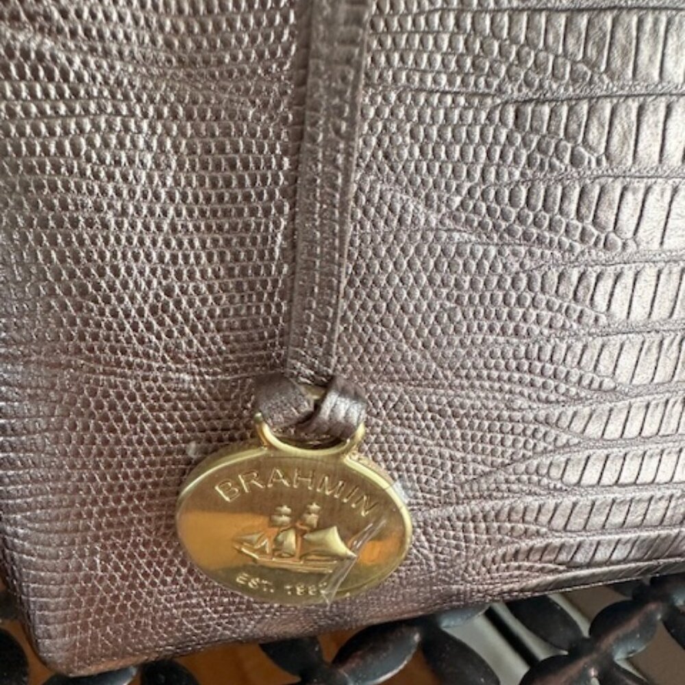 NWOT Brahmin Metallic Melbourne Shoulder Bag - Picture 3 of 13